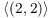 $\langle (2, 2)\rangle$