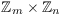 $\integer_m \times \integer_n$