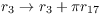 $r_3 \to r_3 + \pi r_{17}$