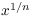 $x^{1/n}$