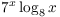 $\displaystyle 7^x \log_8 x$