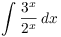 $\displaystyle \int
   \dfrac{3^x}{2^x}\,dx$