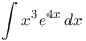 $\displaystyle \int x^3 e^{4
   x}\,dx$