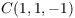 $C(1, 1, -1)$