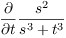 $\pder {} t \dfrac{s^2}{s^3 + t^3}$