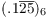 $(.1\overline{25})_6$