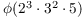 $\phi(2^3 \cdot 3^2 \cdot 5)$