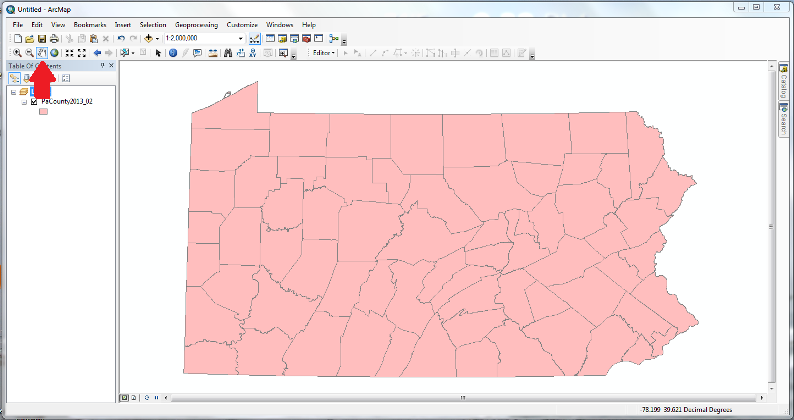 ArcMap panning tool