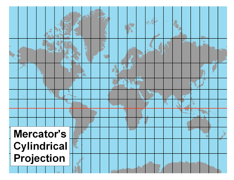 Mercator map