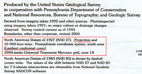 USGS projection