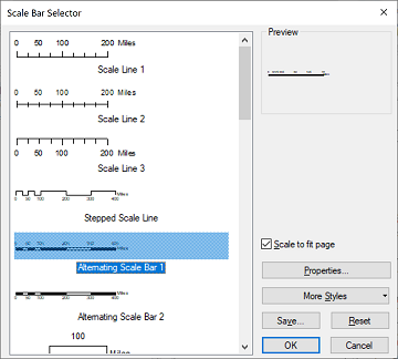 ArcMap scale bar dialog