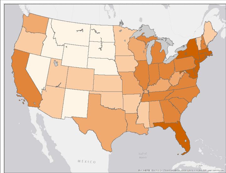 Choropleth map legend dialog 1