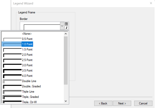 Choropleth map legend dialog box 2