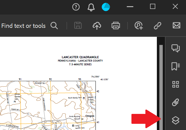 Adobe Reader's GIS layers