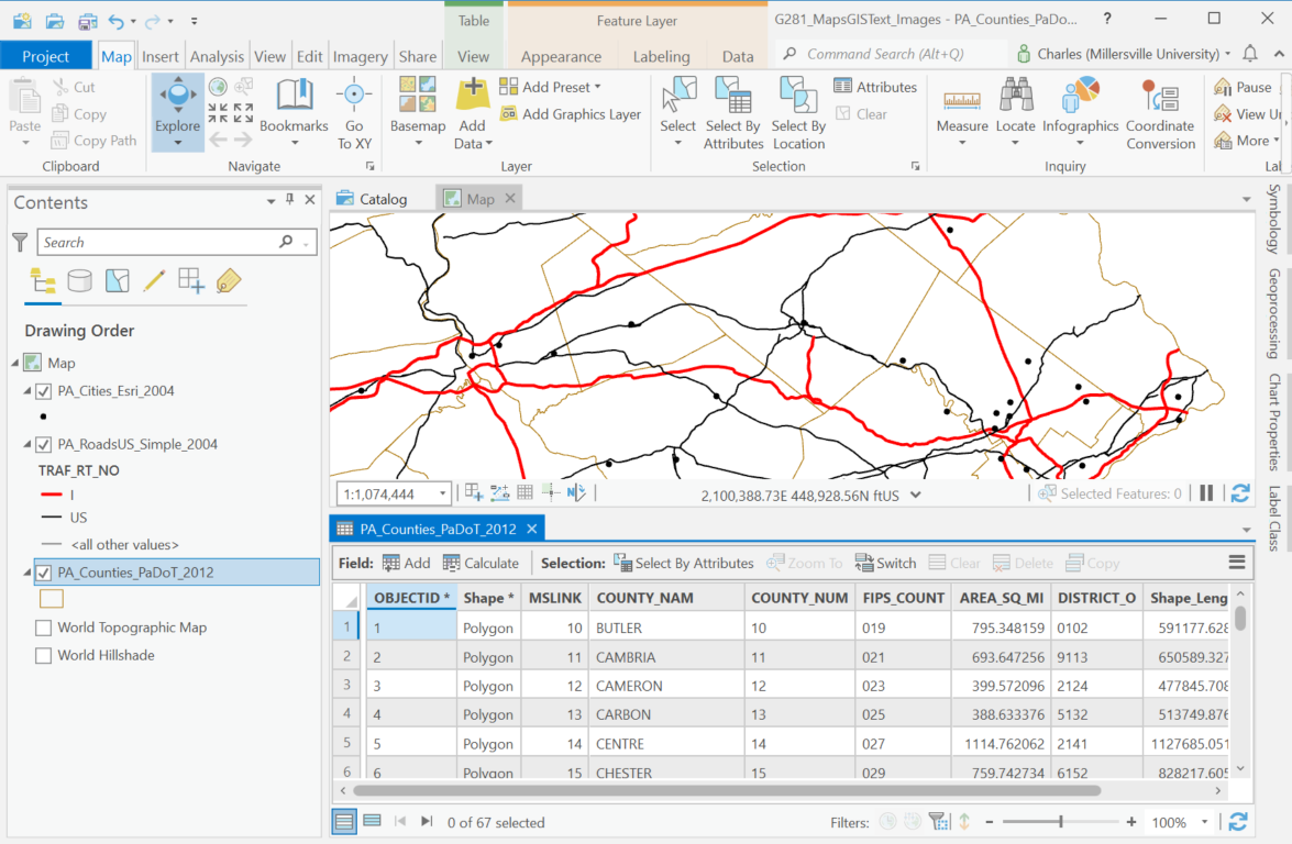 ArcGIS Pro Attribute Table