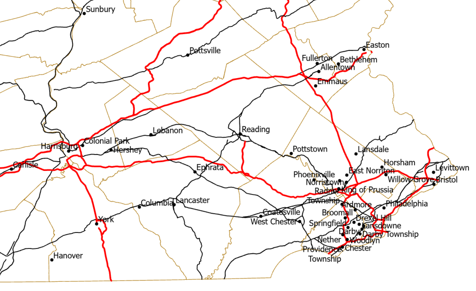 ArcGIS Pro map with awkward Cities labels