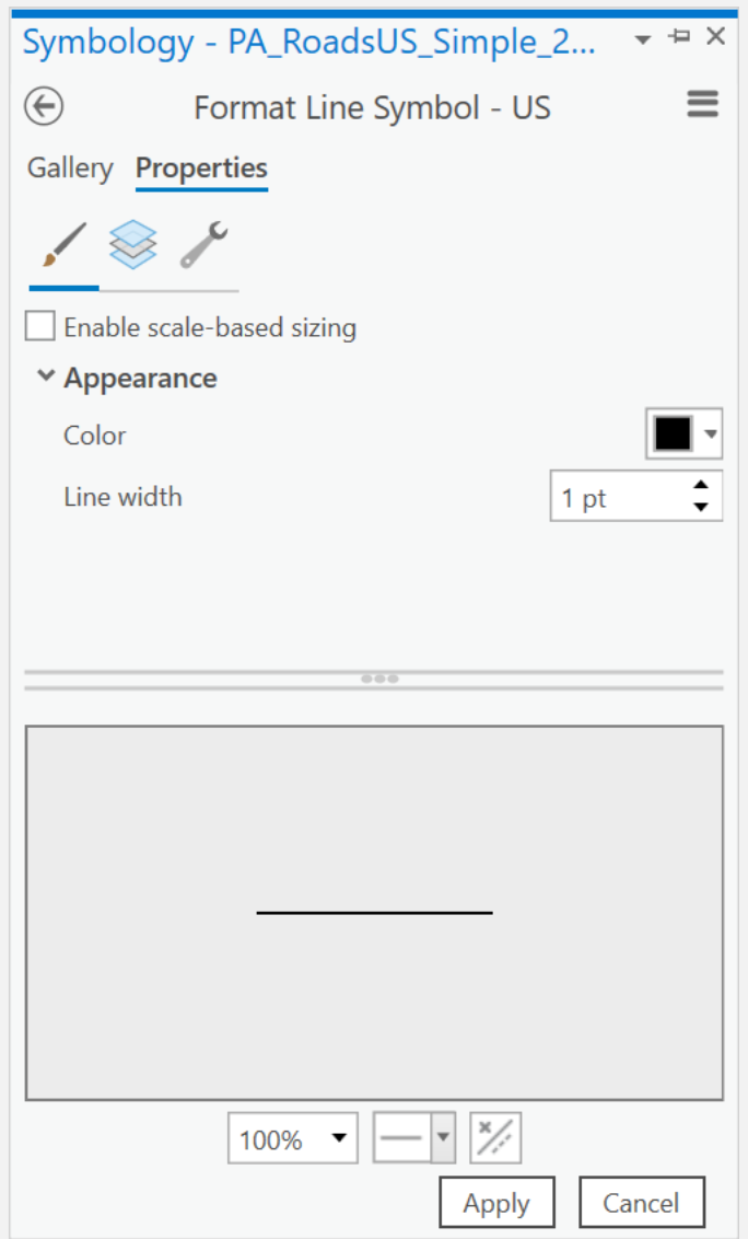 ArcGIS Pro unique values line symbols