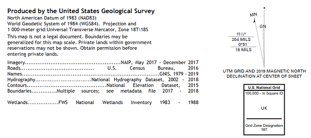 National Grid on USGS quadrangles