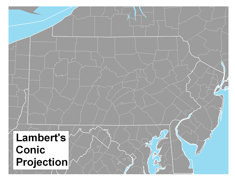 Lamberts PA projection