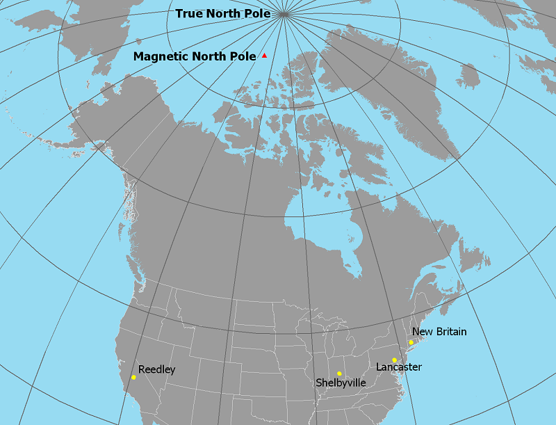 Magnetic north