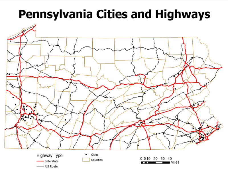 ArcMap Layout finished map