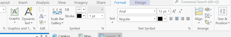 ArcGIS Pro scale bar format menu