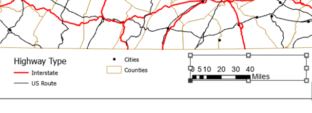 ArcGIS Pro inserted scale bar