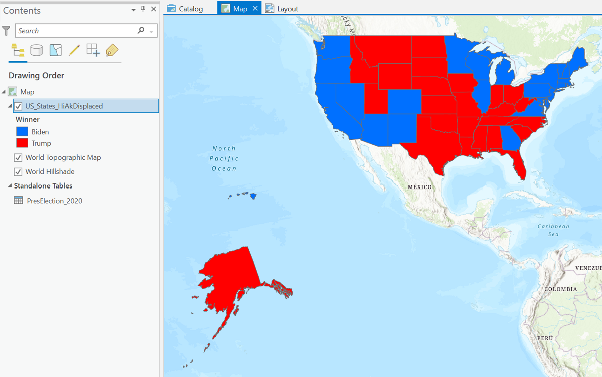 US 2020 election map