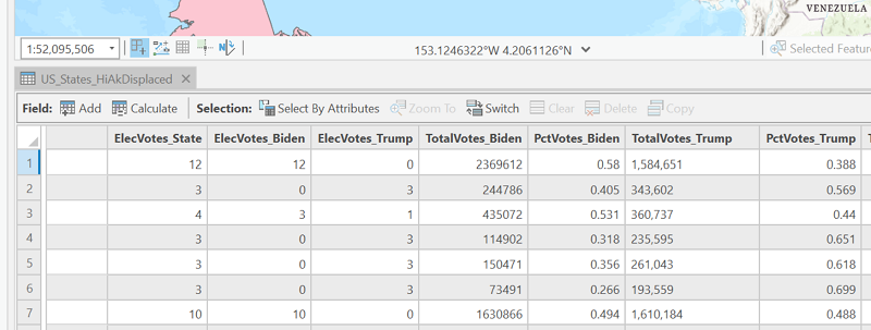 Election data join dialog