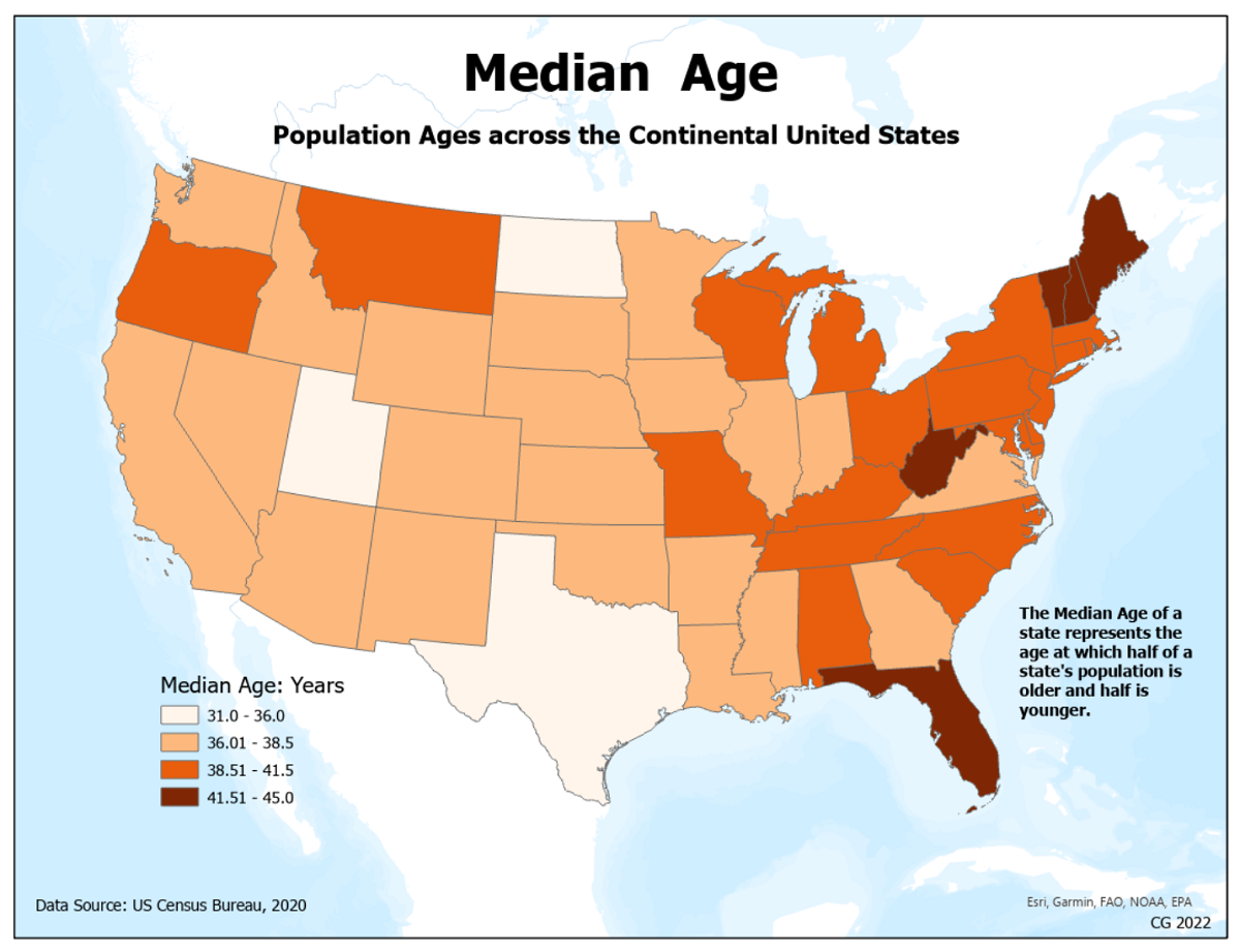 Finished choropleth map with legend