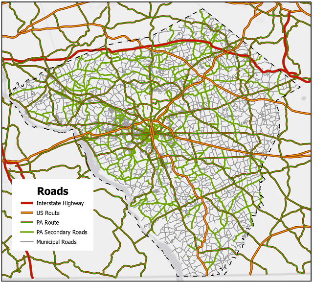 Lancaster County roads