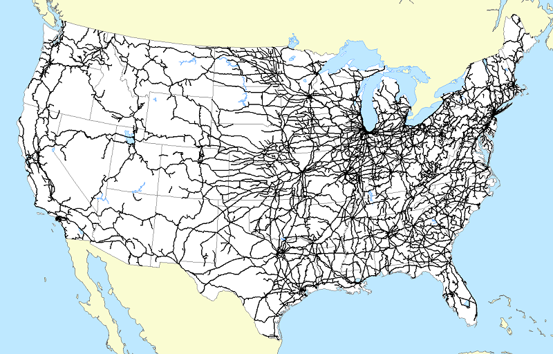 Railroads map