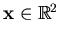 $\mathbf{x} \in \mathbb {R}^{2}$