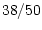 $38/50$