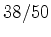 $38/50$
